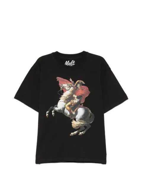 Melt graphic-print T-shirt Black MS5251