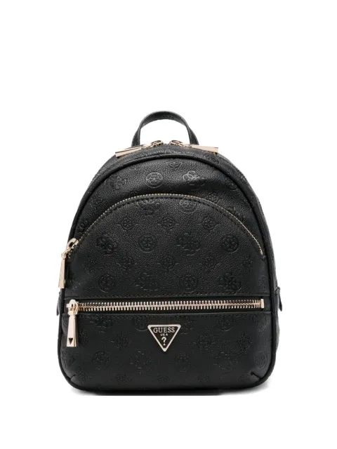GUESS USA debossed-logo zip backpack Black PD711832
