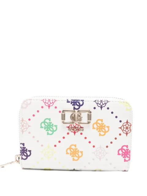 GUESS USA Emelie logo-plaque wallet White GM9928140