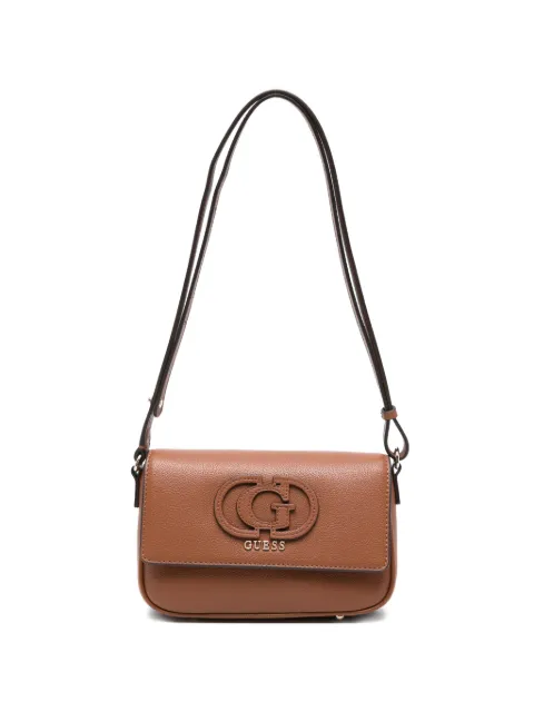 GUESS USA isola logo leather shoulder bag Brown BG990521