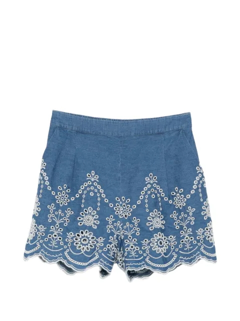 MC2 Saint Barth embroidered shorts Blue AMN0001