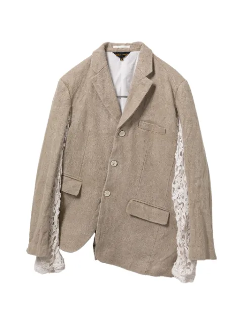 Comme Des Garçons asymmetrical blazer Neutrals CAXJKGQJ028XQIVX00M