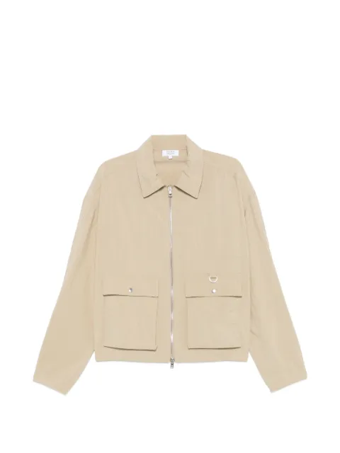 Maison Kitsuné zip-up flap-pocket jacket Neutrals QM02102WW9082