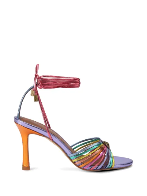 Kurt Geiger London multi strap tie heel sandals Purple 5601469109