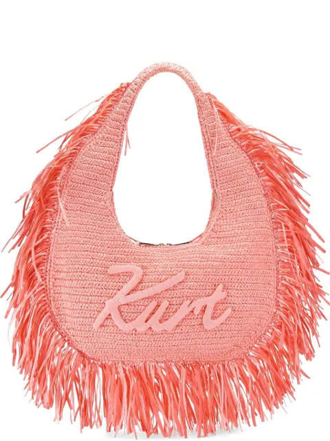 Kurt Geiger London large Kurt Hobo fringe tote bag Pink 5562298999