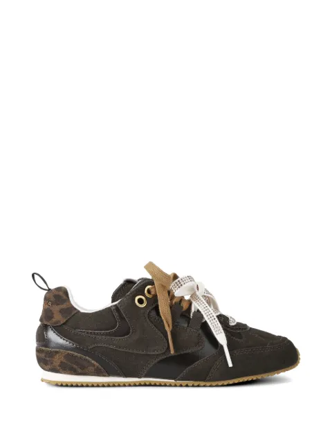 Kurt Geiger London crystal-embellished leopard-print sneakers Brown 5991139219