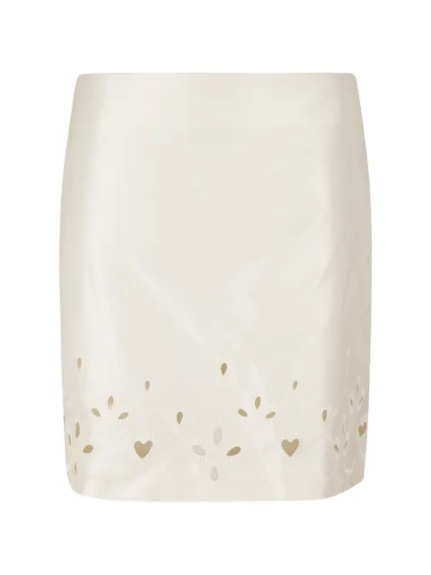 Chloé cut-out mini skirt White CHC24UJU12064