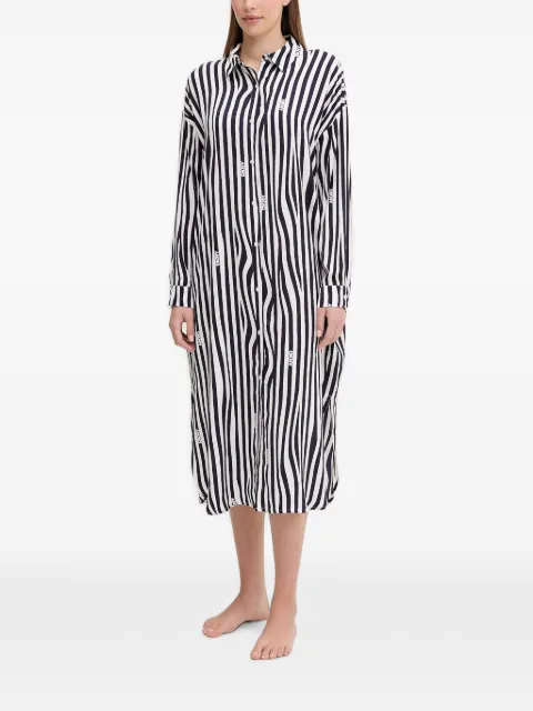 DKNY striped logo-print nightdress White YI00099
