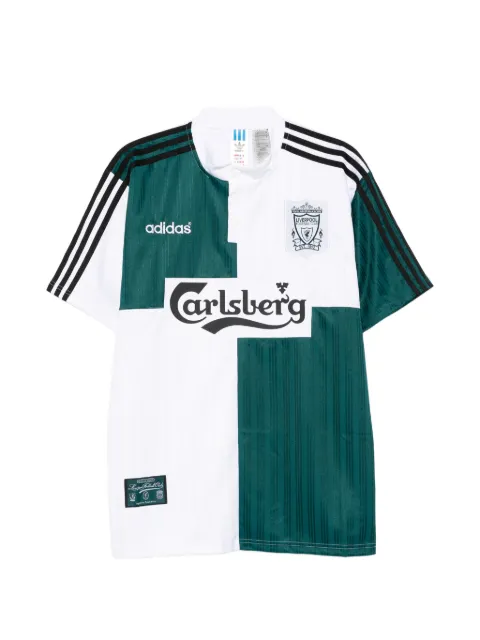 adidas Liverpool FC three-stripe panelled T-shirt Green KA8093