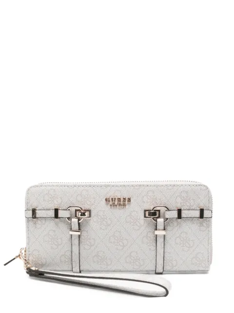 GUESS USA Leona logo-detail buckle wallet Grey SG9917146