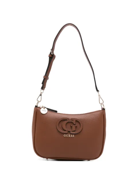 GUESS USA Isola logo-plaque shoulder bag Brown HWBG9905180