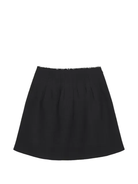 SHUSHU/TONG pleated high-waisted mini skirt Black FSDFSK02ASA036NA100