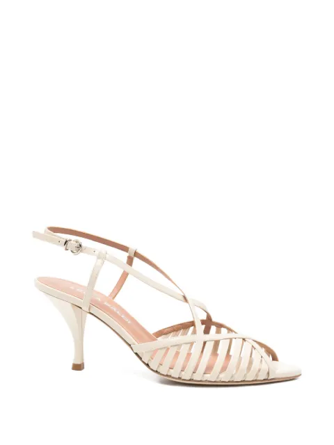 Lella Baldi criss-cross strap sandals Neutrals L164