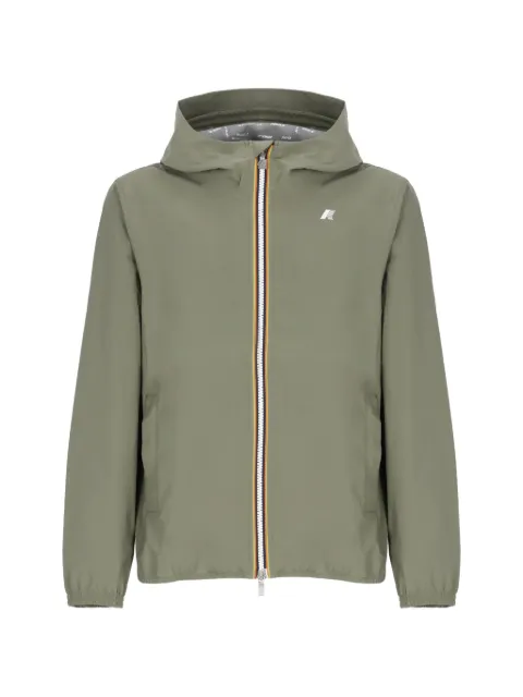 K-Way Jack hooded logo-print jacket Green K5127QW
