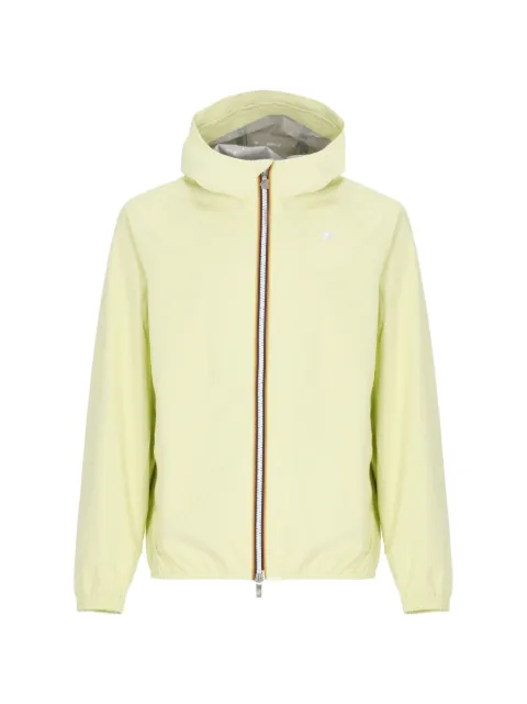 K-Way Jack logo-print hooded coat Yellow K5127QW