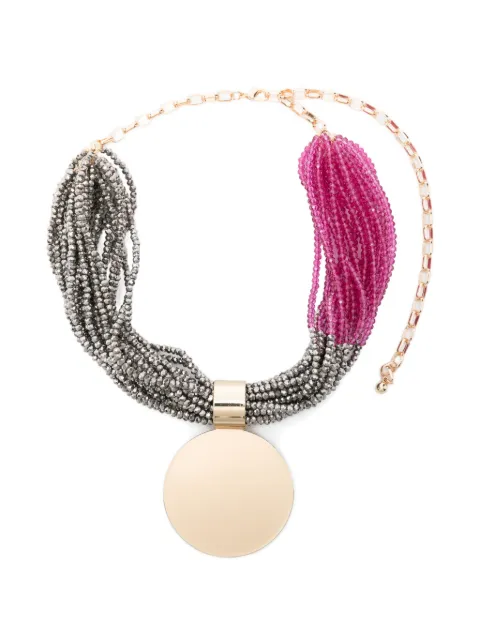 Antonelli Damian beaded pendant necklace Grey Q00199813