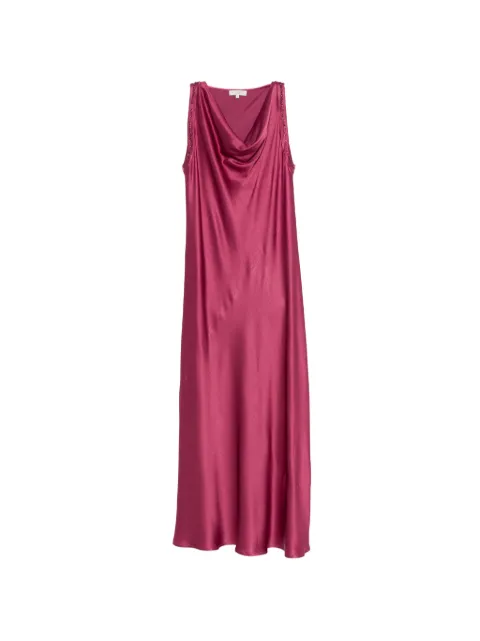 Antonelli bead-embellished cowl-neck dress Pink MARCUSQ6788794556
