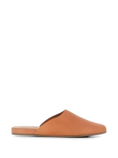 Ancient Greek Sandals leather flat mules Neutrals THESLIPPER