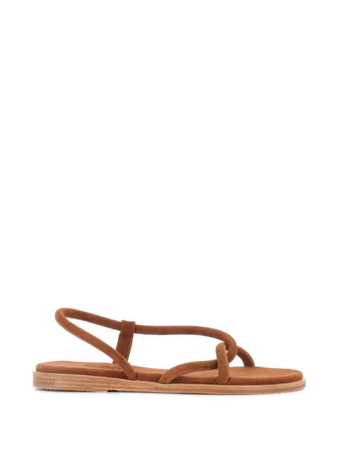 Ancient Greek Sandals Bomba flat sandals Brown BOMBACROSTA