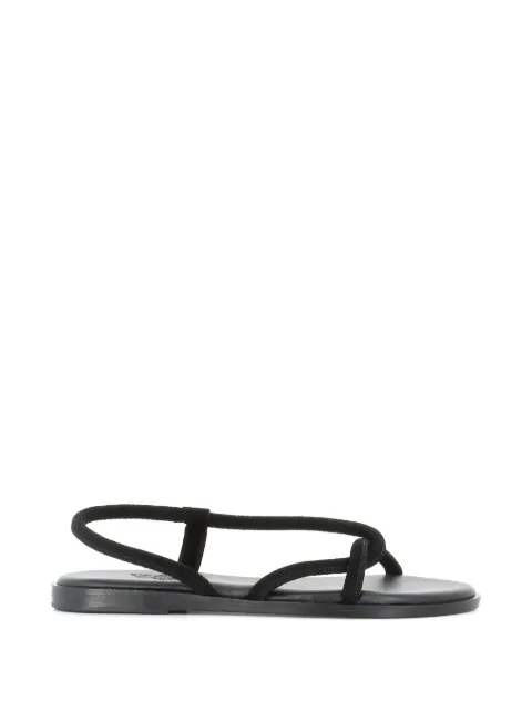 Ancient Greek Sandals Bomba flat sandals Black BOMBACROSTA