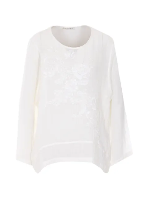 Maurizio Pecoraro floral-embroidered tunic Neutrals W08221081