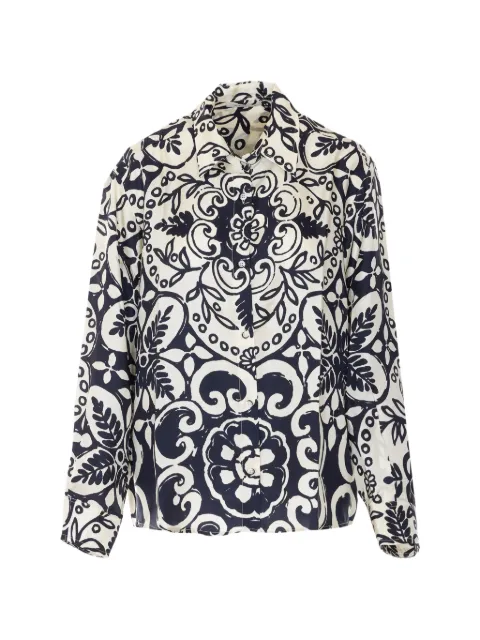 Maurizio Pecoraro printed long-sleeved shirt Black W07210481BLACK