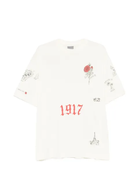 Balenciaga Tattoo T-shirt Neutrals 764235TUVJ2