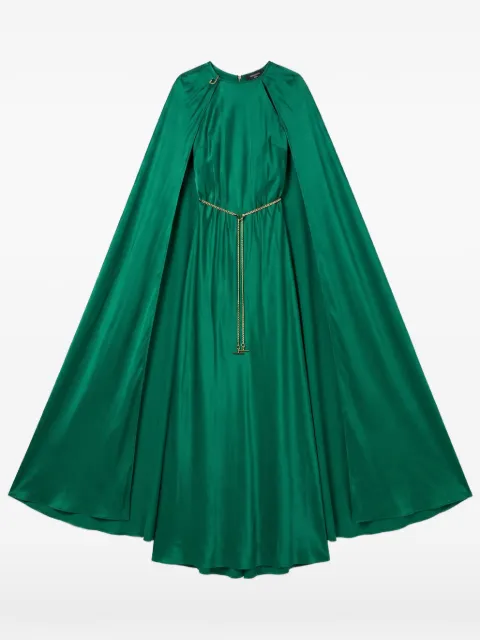 Danamé cape-style chain-belt maxi dress Green 626SS6653S