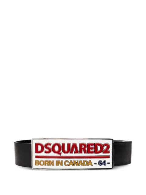 DSQUARED2 logo plaque belt Black BEM071112900001