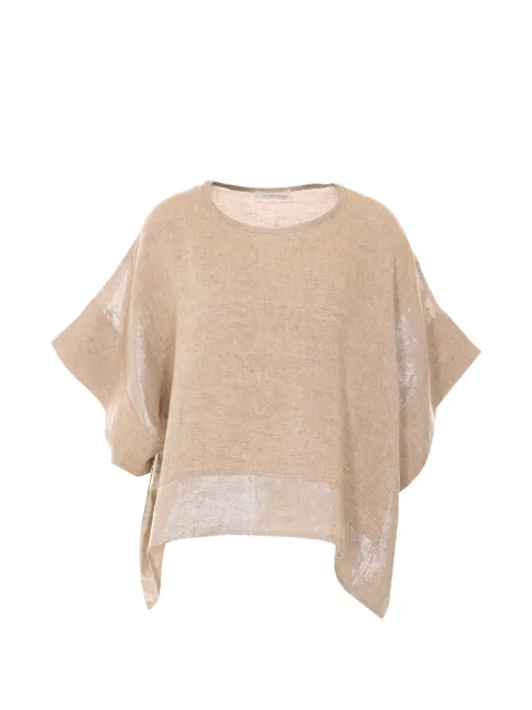 Maurizio Pecoraro oversized top Neutrals W08530881