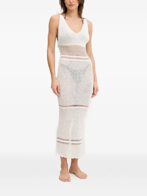 GUESS USA V-neck maxi dress White E6GK10Z5632