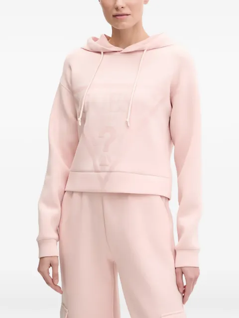 GUESS USA logo hooded top Pink V2YQ08K7UW2