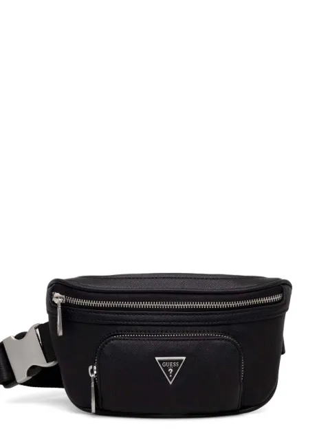 GUESS USA zip-pocket belt bag Black HMECSAP3332