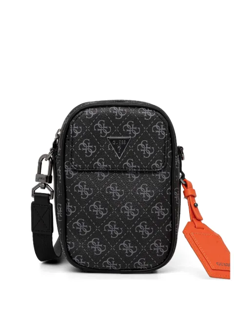 GUESS USA Milano 4G monogram-pattern messenger bag Black HMMILOP5425