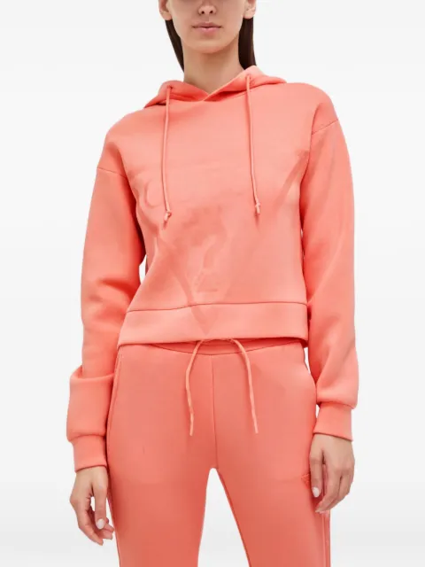 GUESS USA logo-print hoodie Orange V2YQ08K7UW2