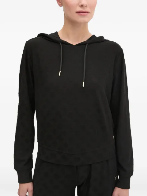 GUESS USA Monica drawstring hoodie Black V5RQ21KCLG2