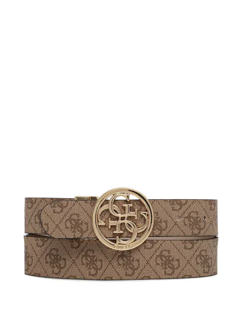 GUESS USA logo-plaque reversible belt Neutrals BW9166P4235