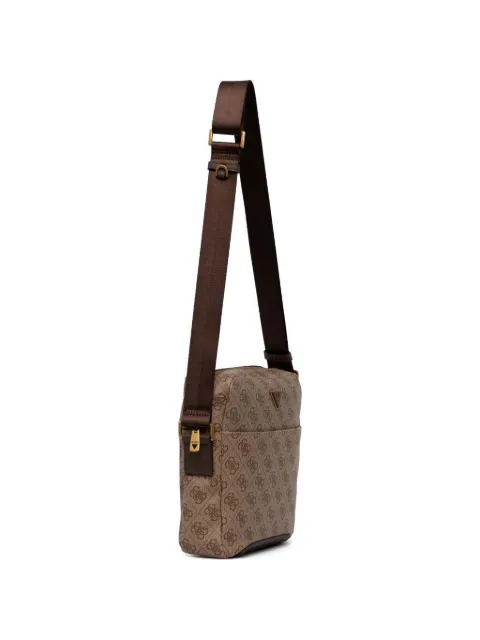 GUESS USA monogram-print logo-plaque belt bag Brown HMTOLOP4258
