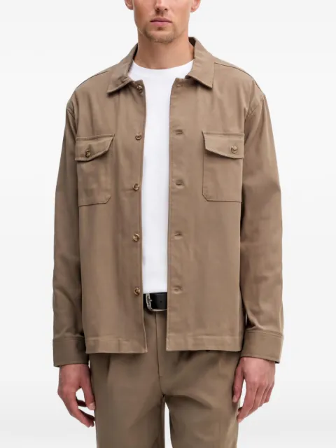 GUESS USA patch-pocket shirt Neutrals M6RH35WI702