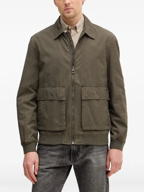 GUESS USA flap-pocket zip-up jacket Green M6RL0NWK540