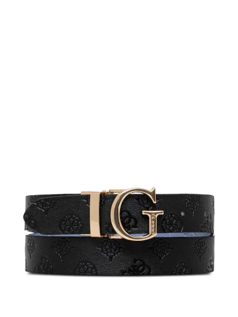 GUESS USA James logo-embossed reversible belt Black BW7861P3430