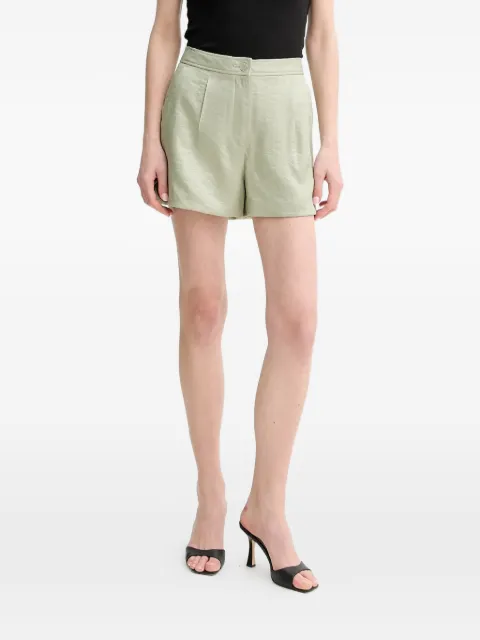 GUESS USA Camille pleated shorts Green W5GD68WH5F0