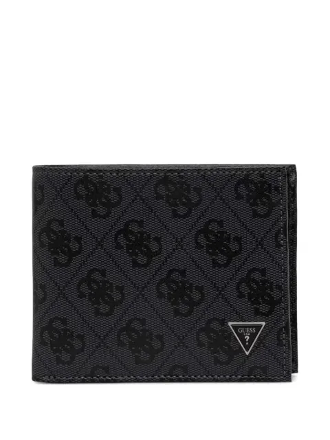 GUESS USA Milano logo-print bifold wallet Grey SMVELELEA20
