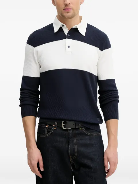GUESS USA polo-collar sweater Blue M6RR31Z3FB1