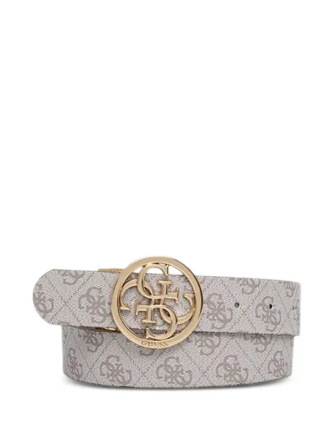 GUESS USA monogram buckle belt Neutrals BW9166P4235