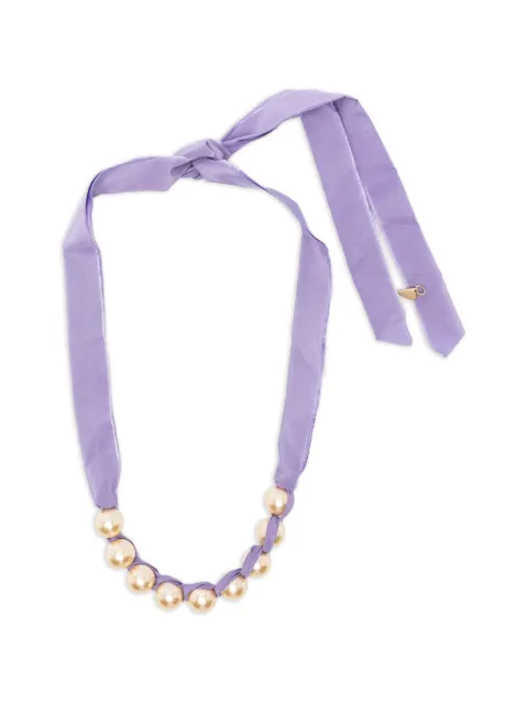 Forte Forte faux-pearl necklace Purple 14679MYJEWEL