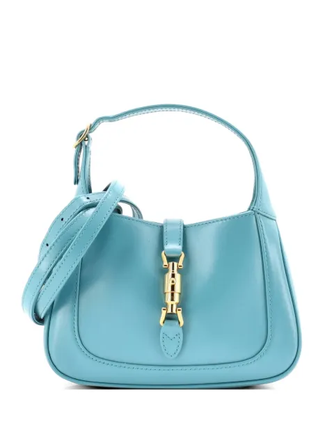 Gucci Pre-Owned Jackie 1961 Leather Mini hobo bag Blue RGT02NGBZ497GSW9