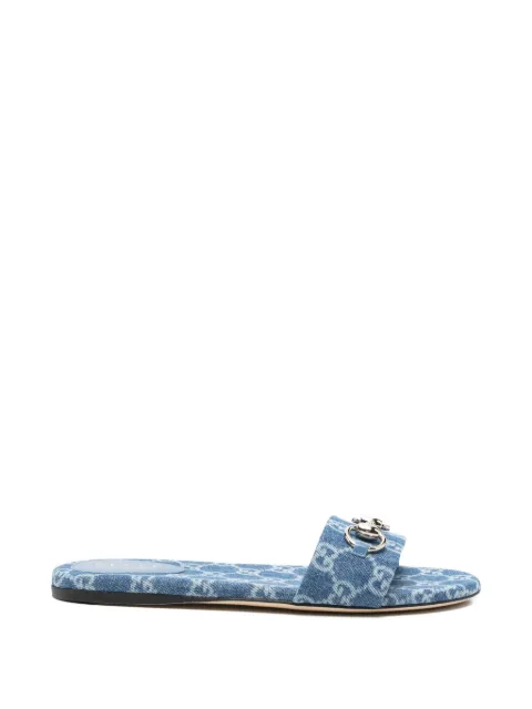 Gucci GG flat sandals Blue 835828FAFGT