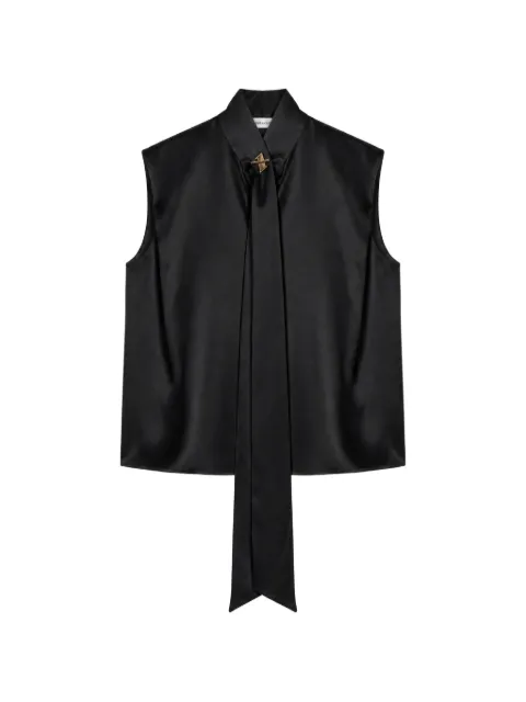 Danamé pussy-bow blouse Black 726SS7830S