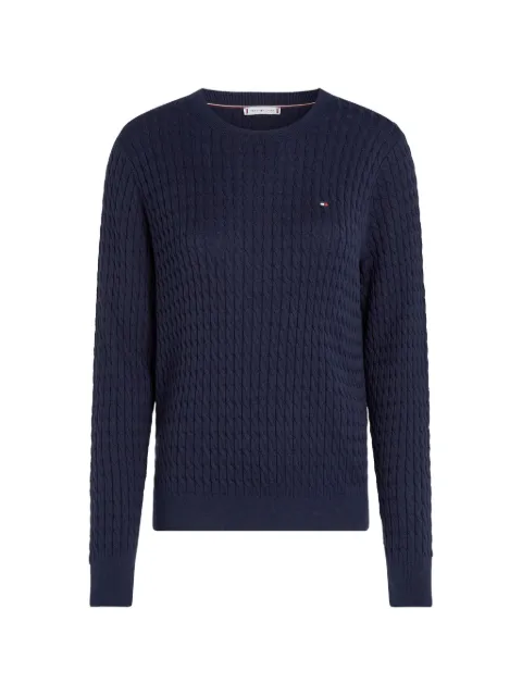 Tommy Hilfiger cable-knit sweater Blue WW0WW44993C1G
